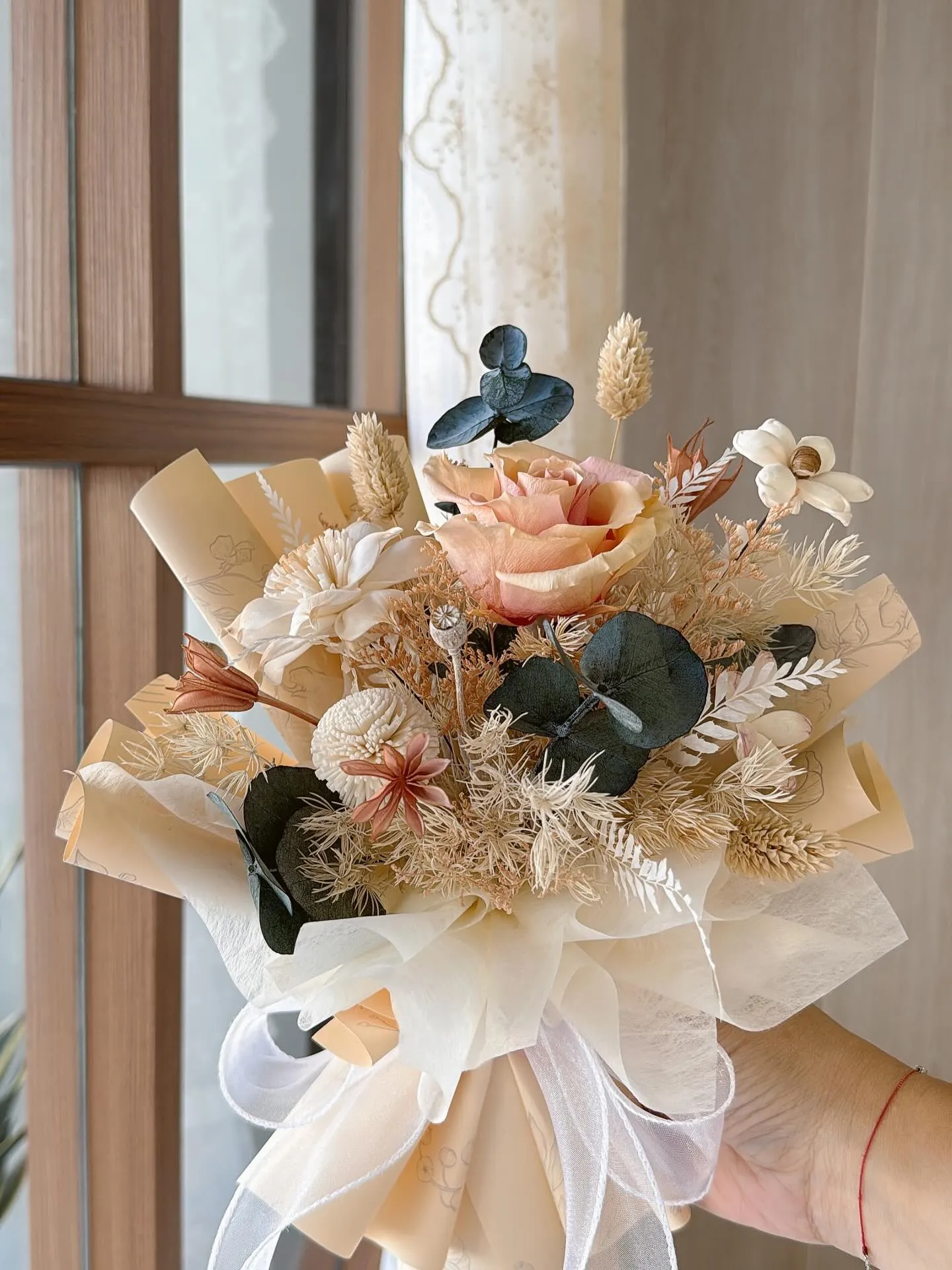 永生花情人節花束