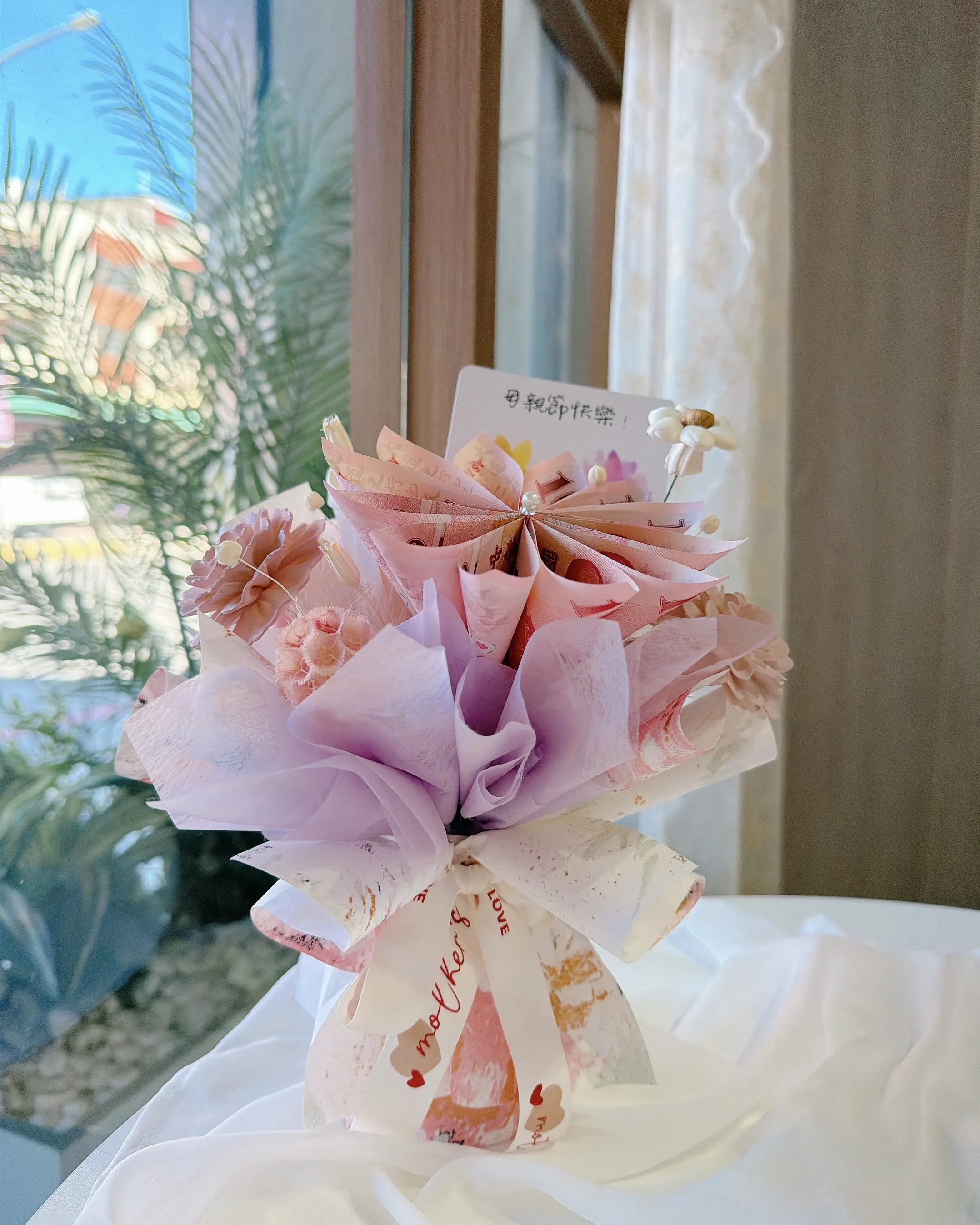 母親節_鈔能力花束