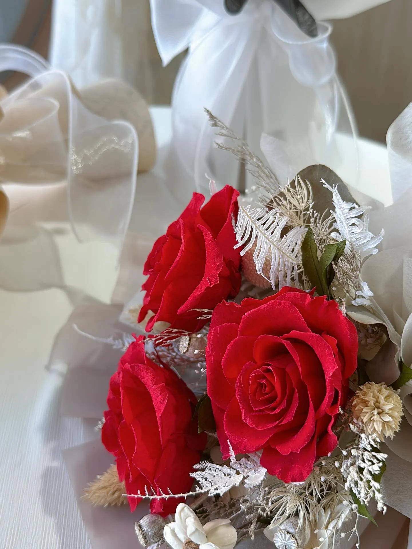 永生花情人節花束