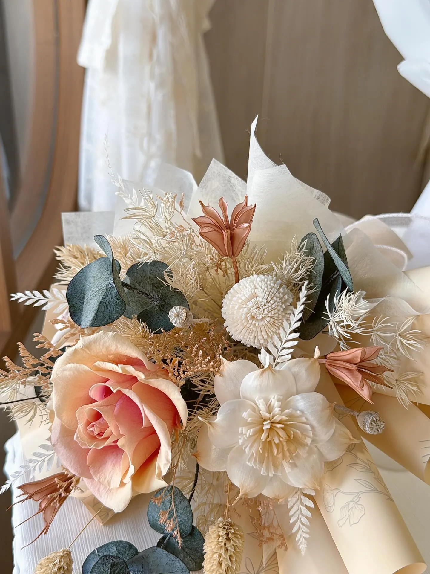 永生花情人節花束