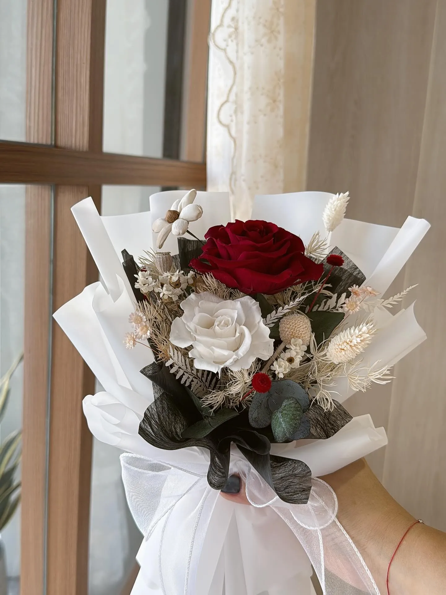 永生花情人節花束