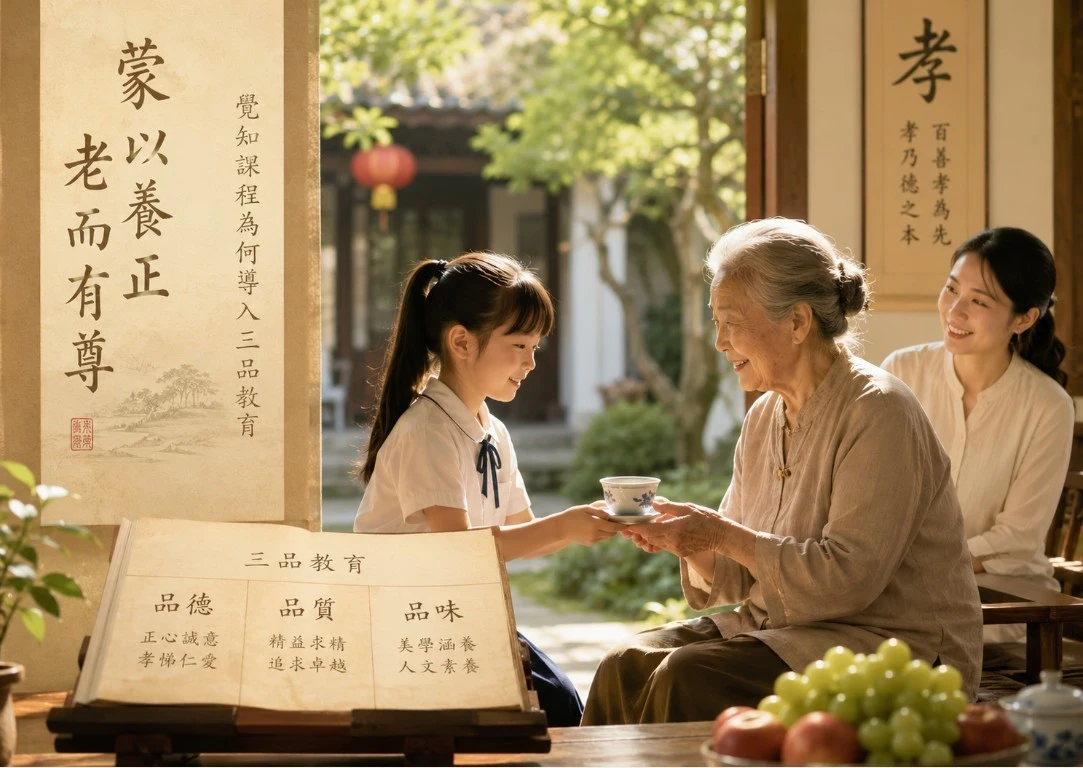 蒙以養正，老而有尊：覺知課程為何導入三品教育