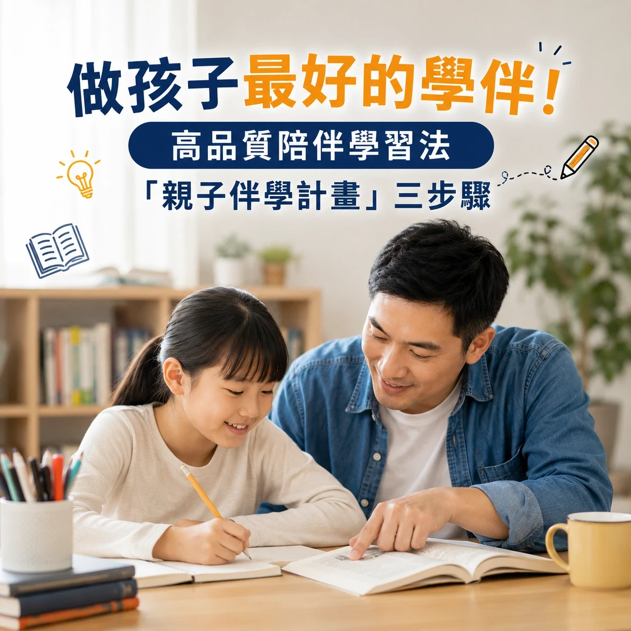 做孩子最好的學伴！高品質陪伴學習法：「親子伴學計畫」三步驟