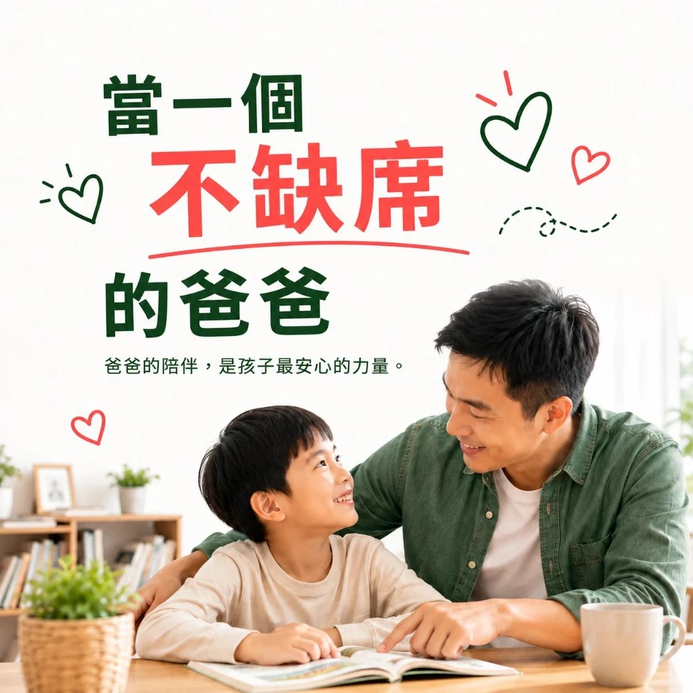 當一個不缺席的爸爸：再忙碌也能有效陪伴的四件事