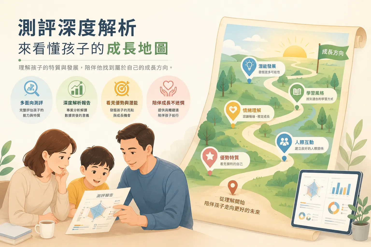 測評深度解析：看懂孩子的成長地圖