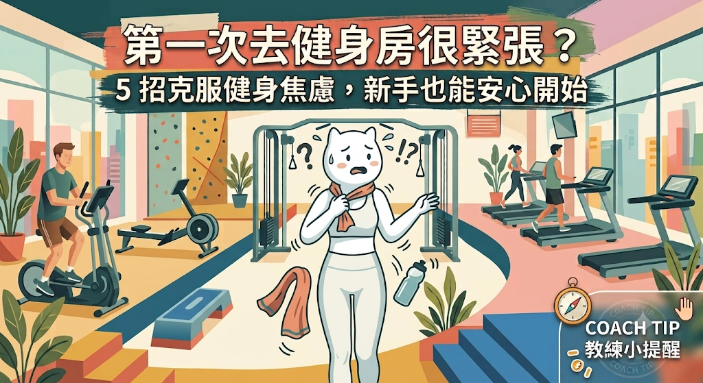 第一次去健身房很緊張？5 招克服健身焦慮，新手也能安心開始